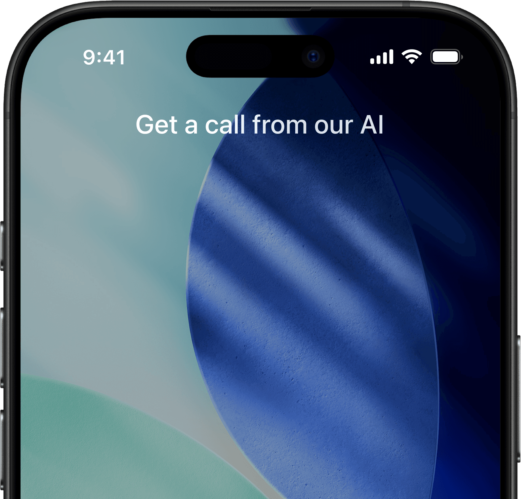 iPhone showing the app interface
